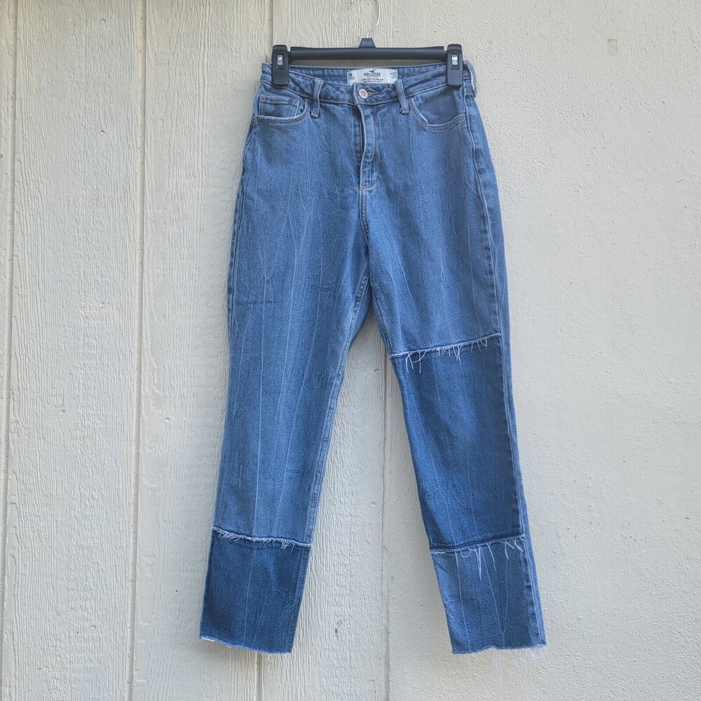 Hollister curvy high rise Mom jeans Vintage Stretch Light Wash 1R W25 L26